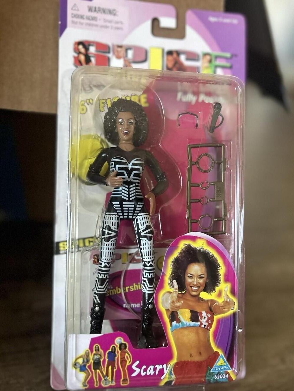 Toymax 1998 Scary Spice Mel-B 6” Vintage Poseable Doll